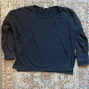Distressed sweatshirt - black 🖤